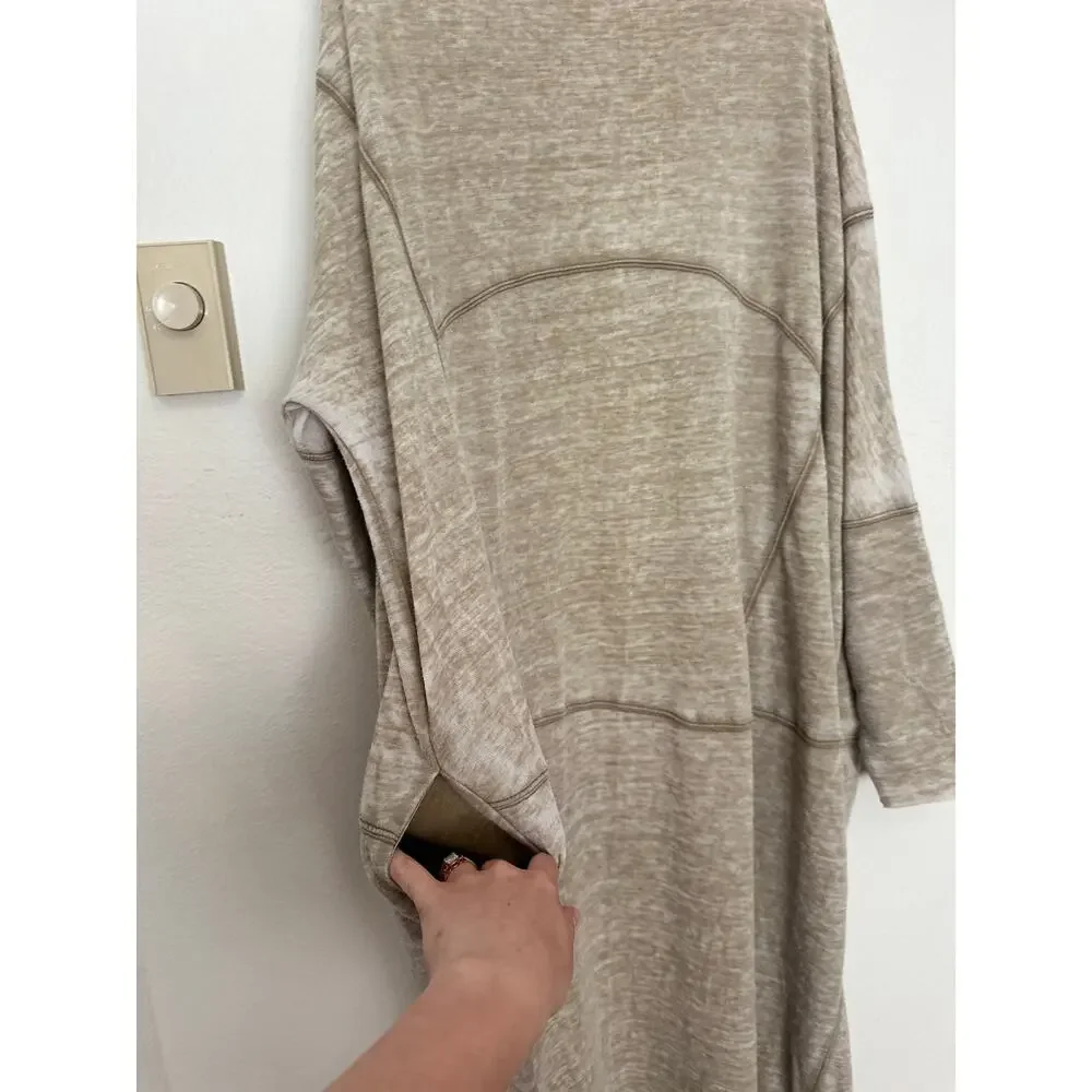 Intimately Free People Small Cozy Girl Longline Cardigan Sage Green w Pockets